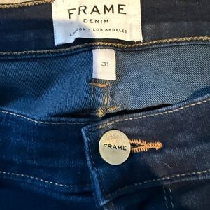 Frame Denim Jeans in Dark Blue